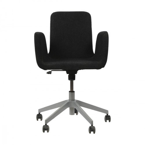 Chaise noire bureau à roulettes