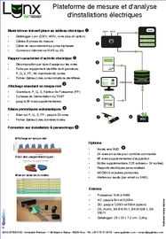 Fiche de la plateforme de mesure et d’analyse