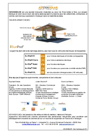 ADVANSOLAR - Mobilité Electrique Solaire