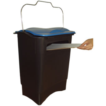 Collecteur plastique empilable pour le tri 35 litres