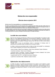 Photo, site Web et éco-responsabilité